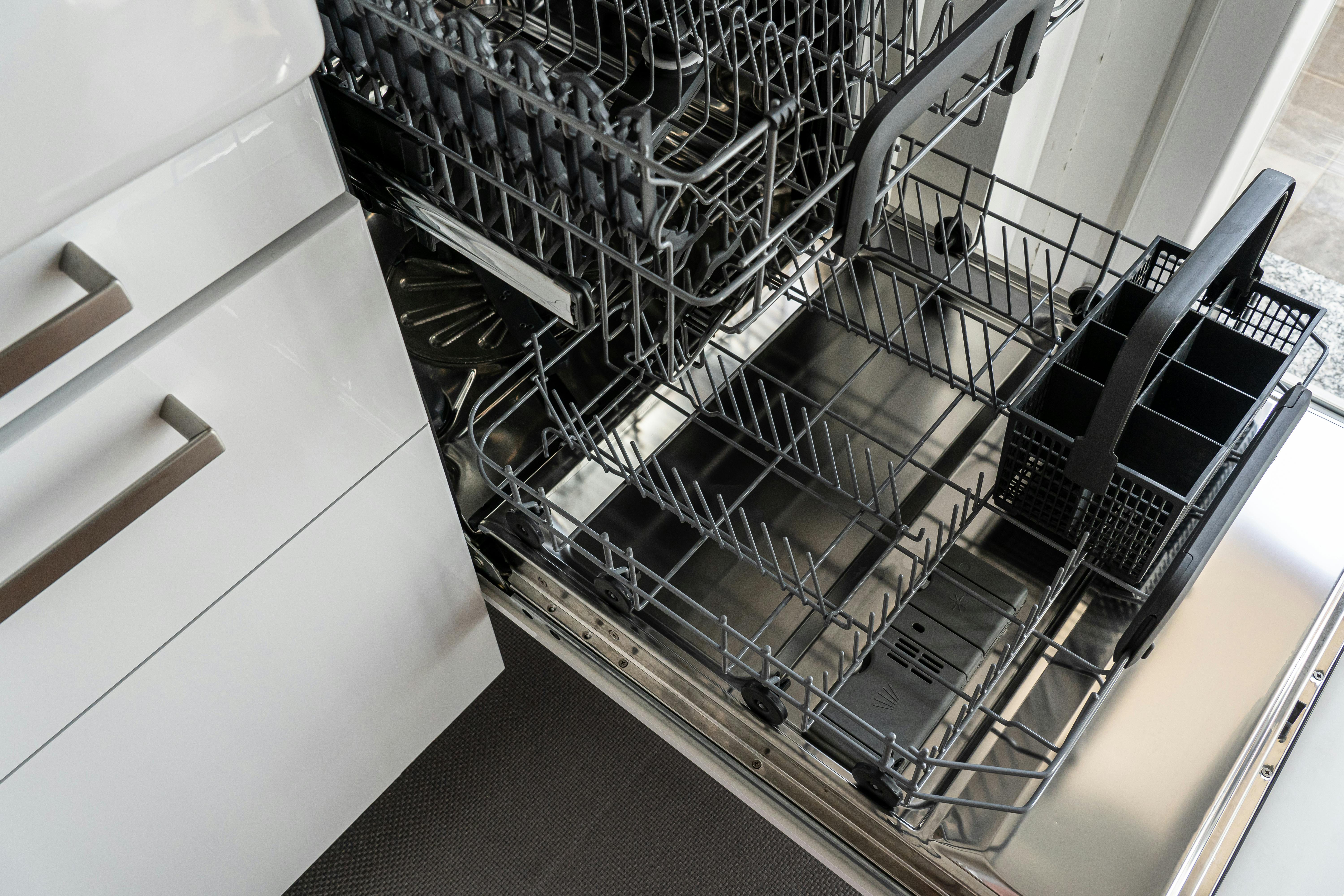 Dishwashing products near sink setup